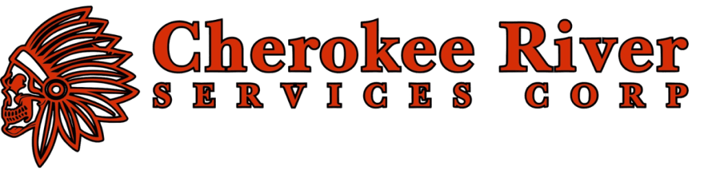 Cherokee River’s logo shows they help with things like home repair and remodeling, making it clear what the company does.