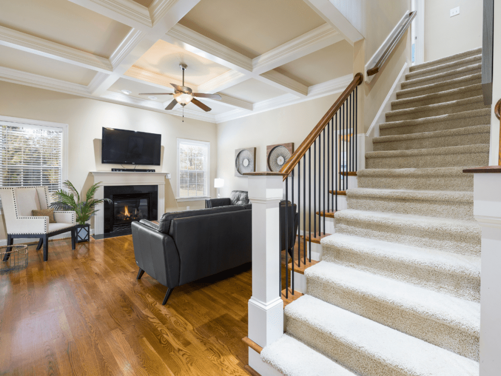 Cherokee River shows a cozy, welcoming space perfect for relaxing or enjoying quality basement remodeling results.